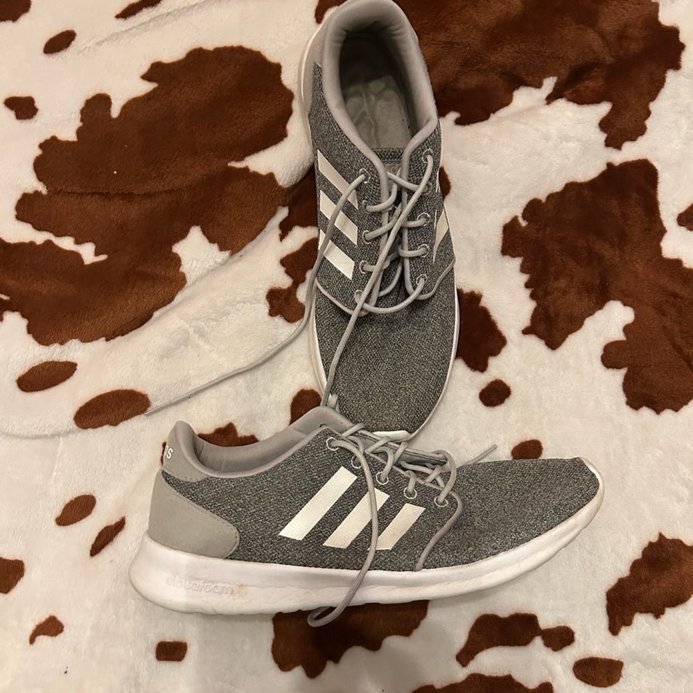 Adidas Lightweight Gray Tennis Shoes Sz 11
